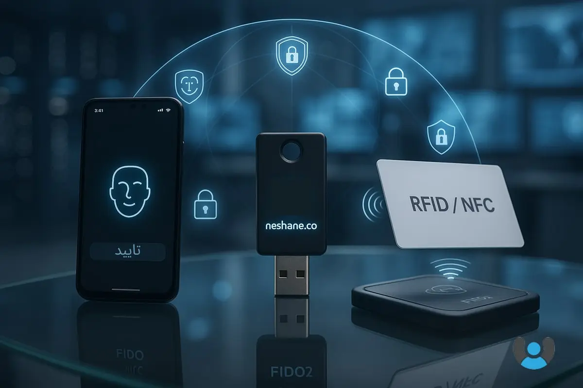 دستگاه‌های احراز هویت نشانه شامل کلید امنیتی، موبایل و کارت RFID برای امنیت سایبری