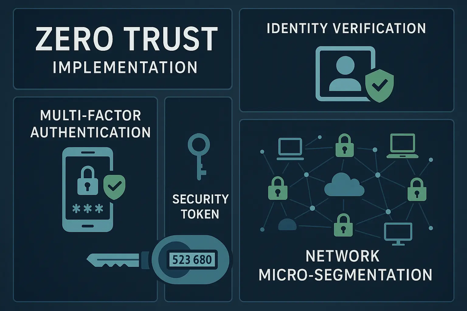 داشبورد امنیت سایبری مدرن با پیاده‌سازی Zero Trust و احراز هویت چندعاملی