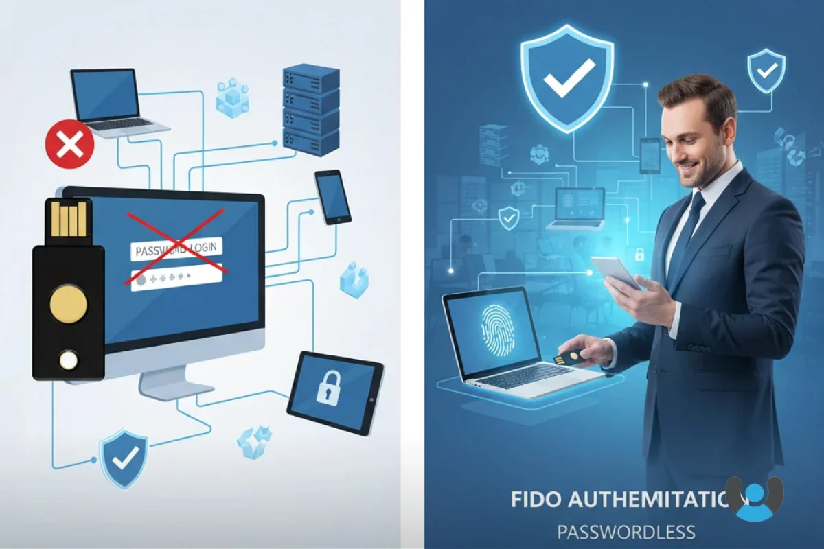 نمایش معماری Secure Gateway و نقش فناوری FIDO در تأمین امنیت دسترسی سازمانی