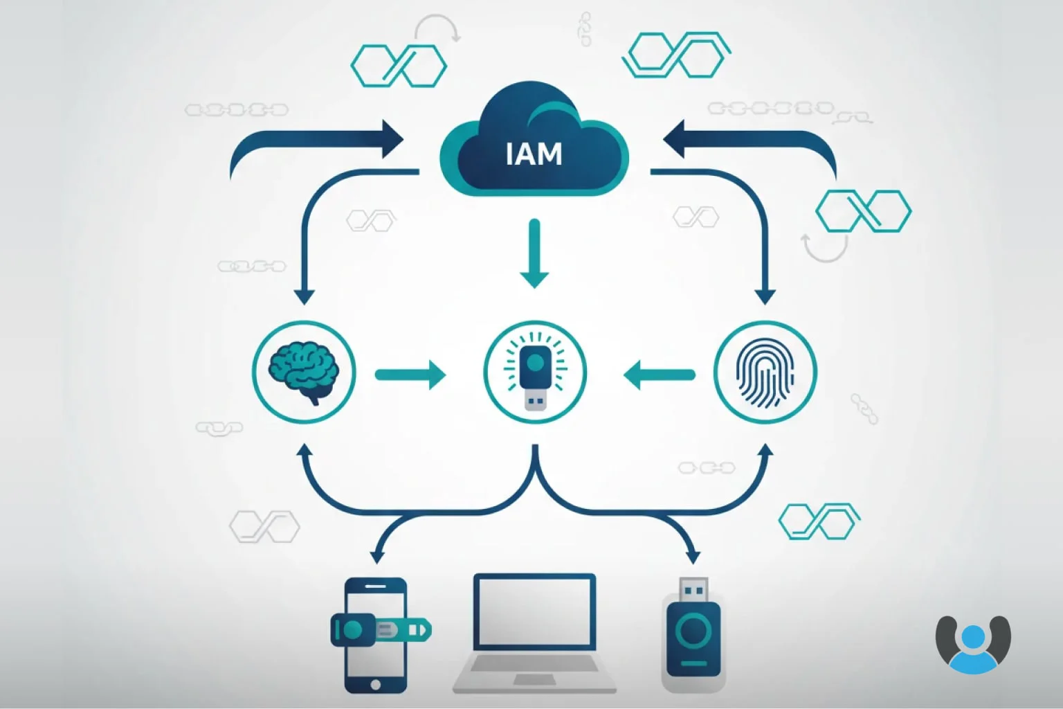 معماری لایهبندی سیستم مدیریت هویت و دسترسی IAM با احراز هویت FIDO و کنترل دسترسی چندعاملی
