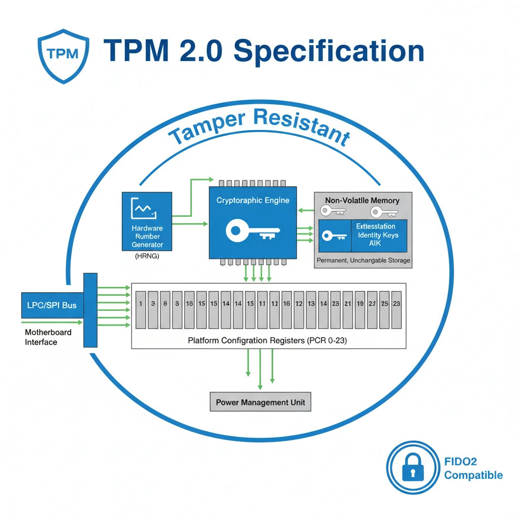ساختار احرار هویت با TPM